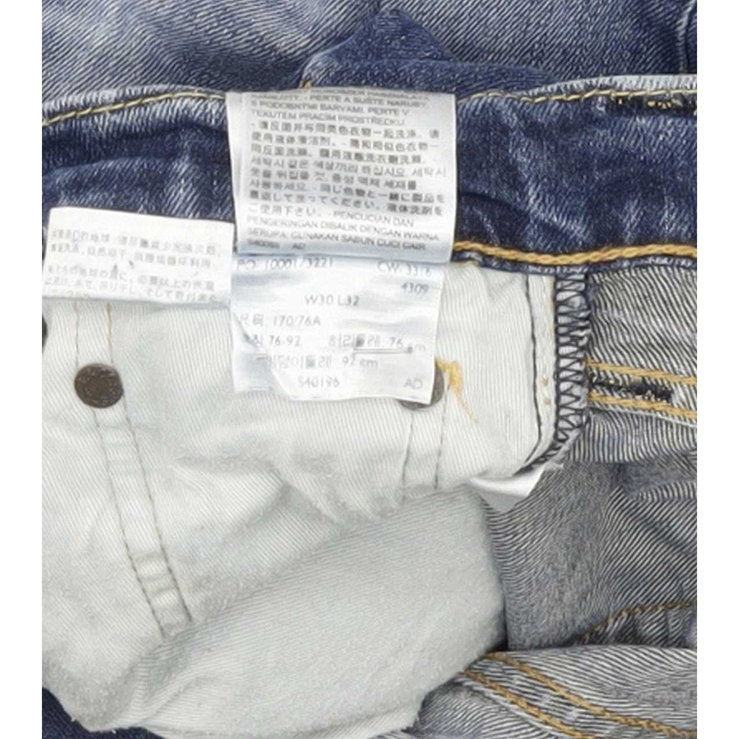 Levi's 512 Men Blue Tapered Slim Stretch Jeans W30 L30