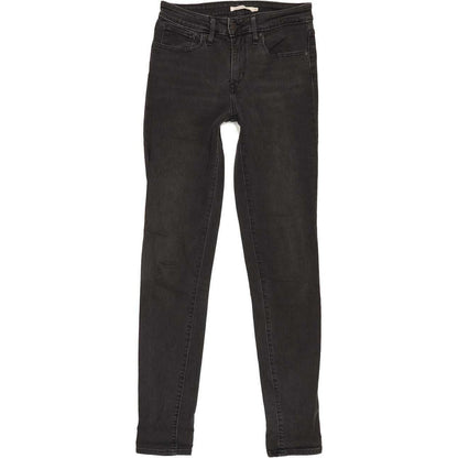 Levi's 721 High Rise Women Black Skinny Stretch Jeans W27 L32