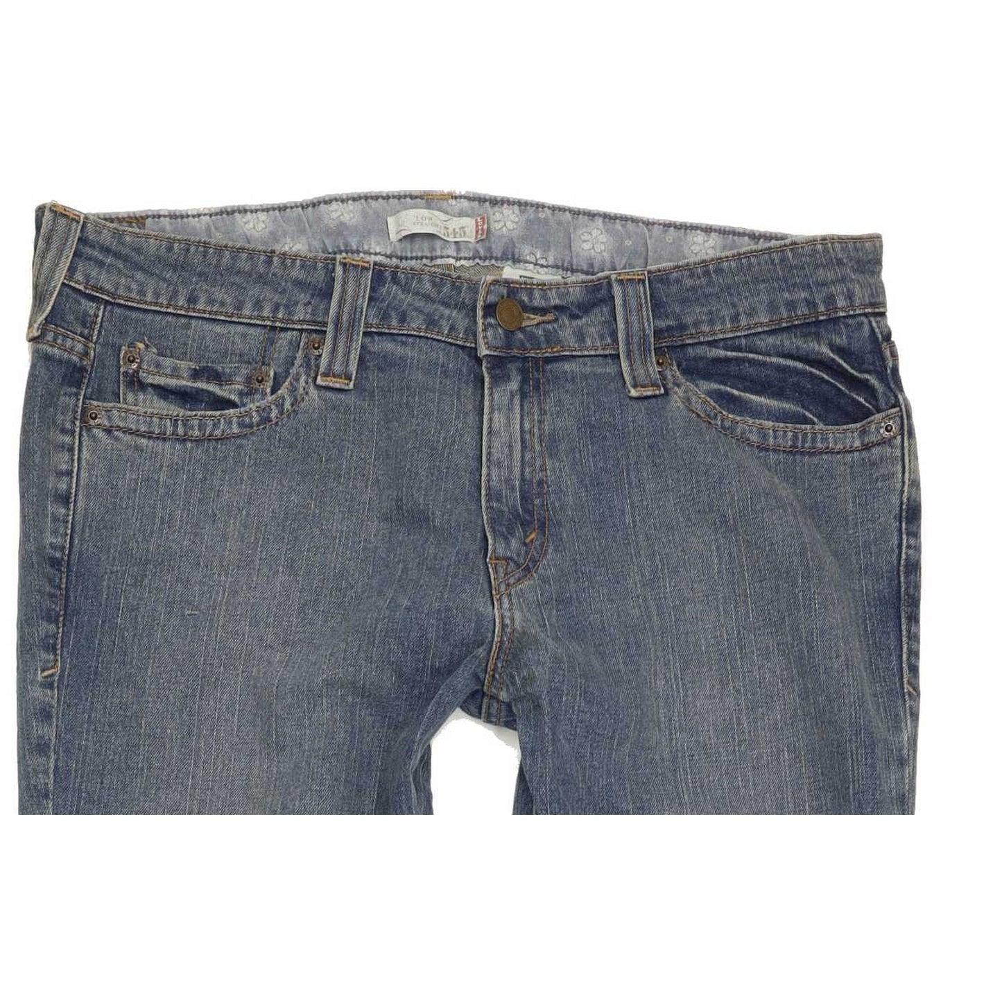 Levi's 545 Women Blue Straight Slim Stretch Jeans W34 L30