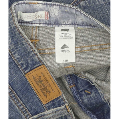 Levi's 545 Women Blue Straight Slim Stretch Jeans W34 L30