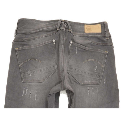 G-Star Lynn Mid Women Grey Skinny Slim Stretch Jeans W28 L29
