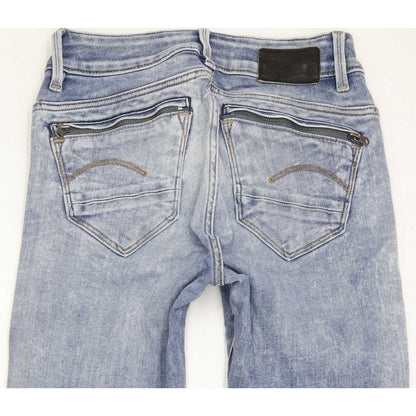 G-Star Midge Mid Women Blue Skinny Slim Stretch Jeans W24 L27