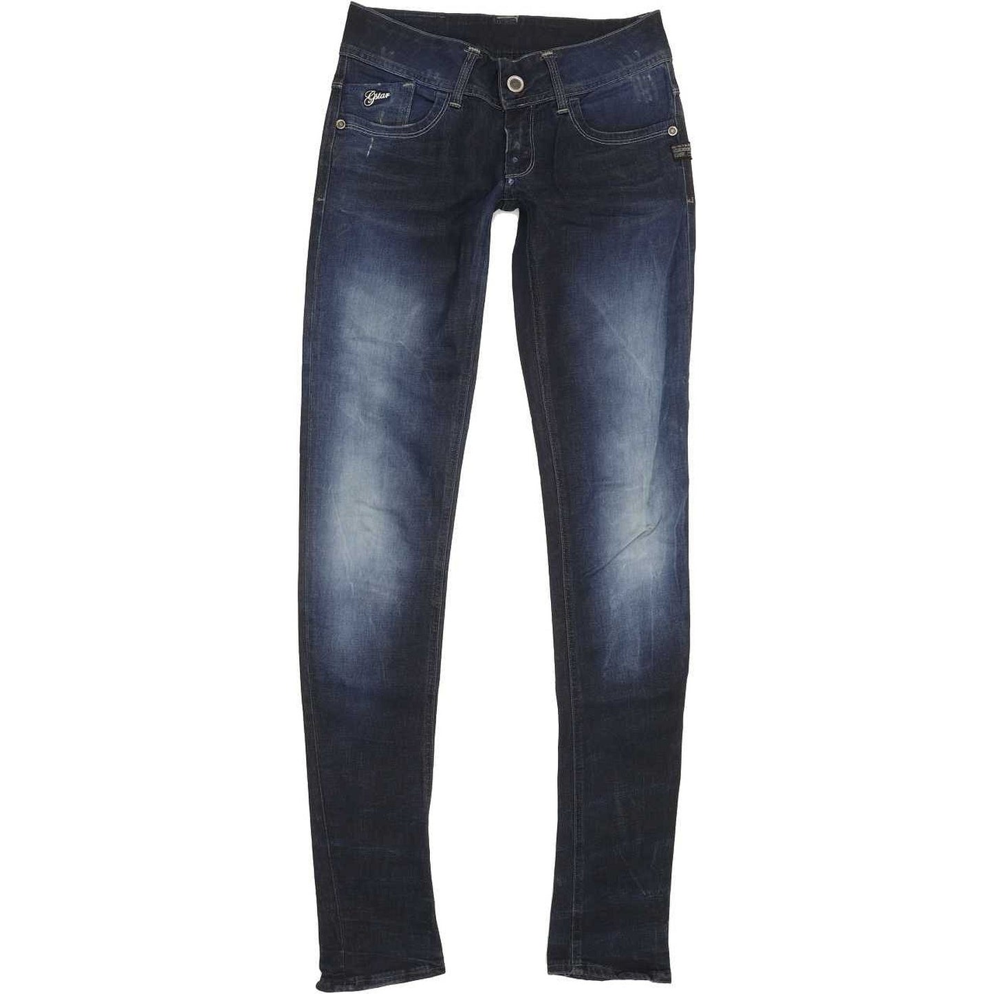 G-Star Lynn Women Blue Skinny Slim Stretch Jeans W27 L34