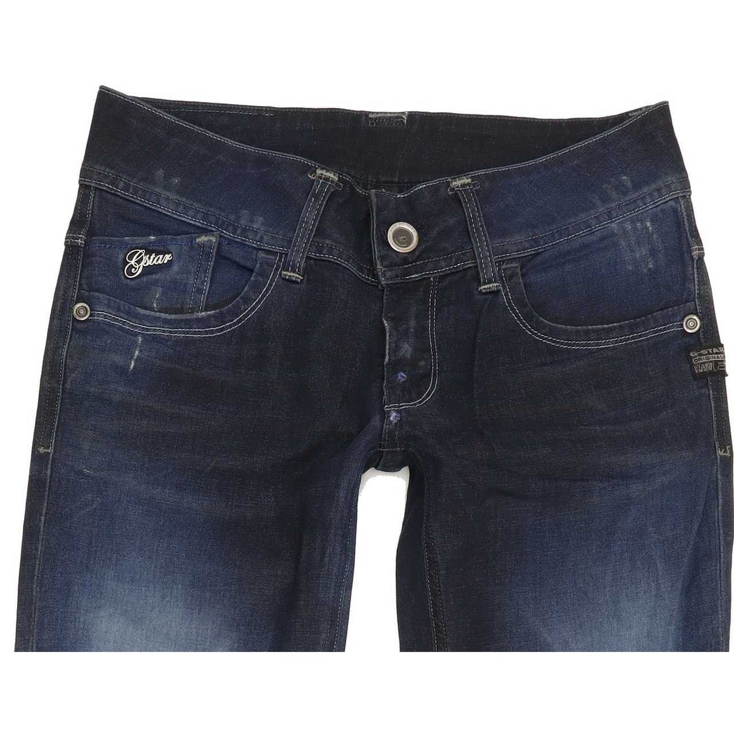 G-Star Lynn Women Blue Skinny Slim Stretch Jeans W27 L34