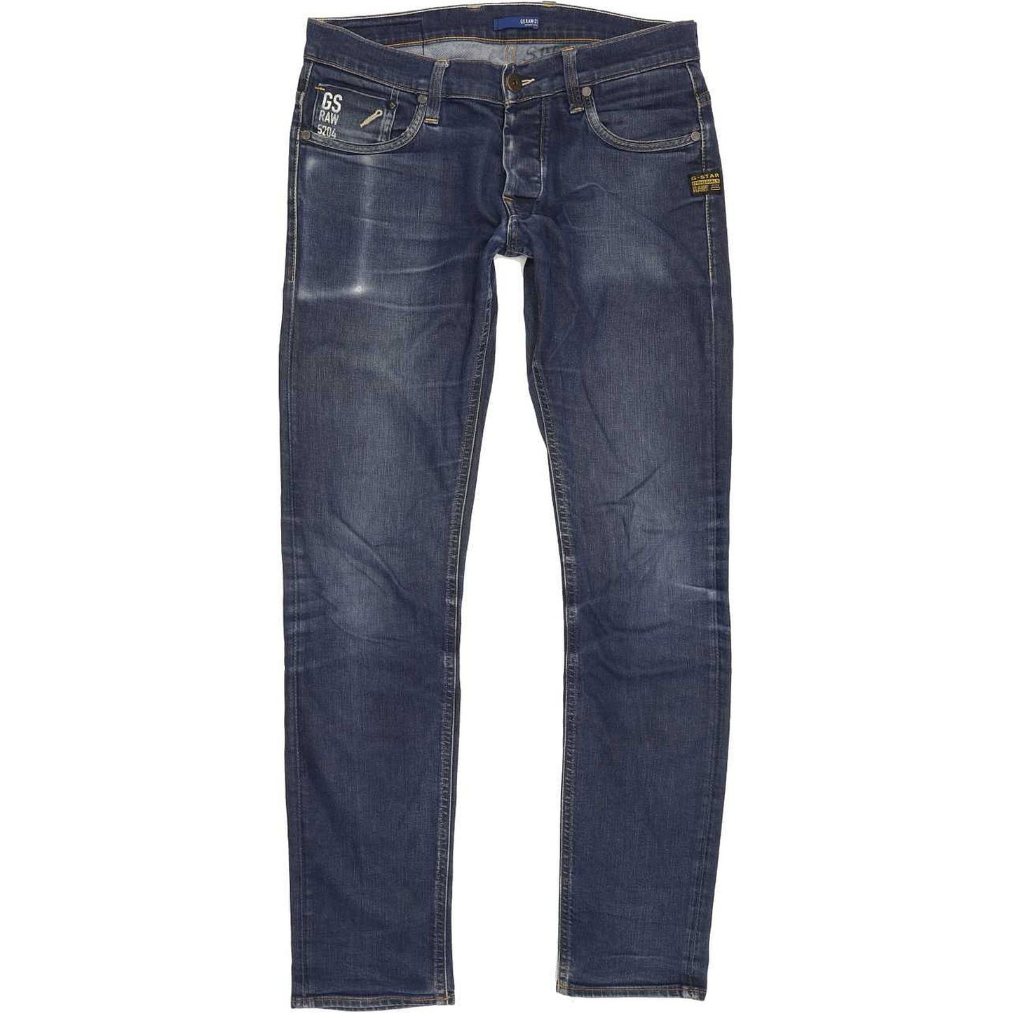 G-Star Defend Super Men Blue Straight Slim Stretch Jeans W32 L31