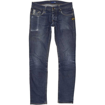 G-Star Defend Super Men Blue Straight Slim Stretch Jeans W32 L31