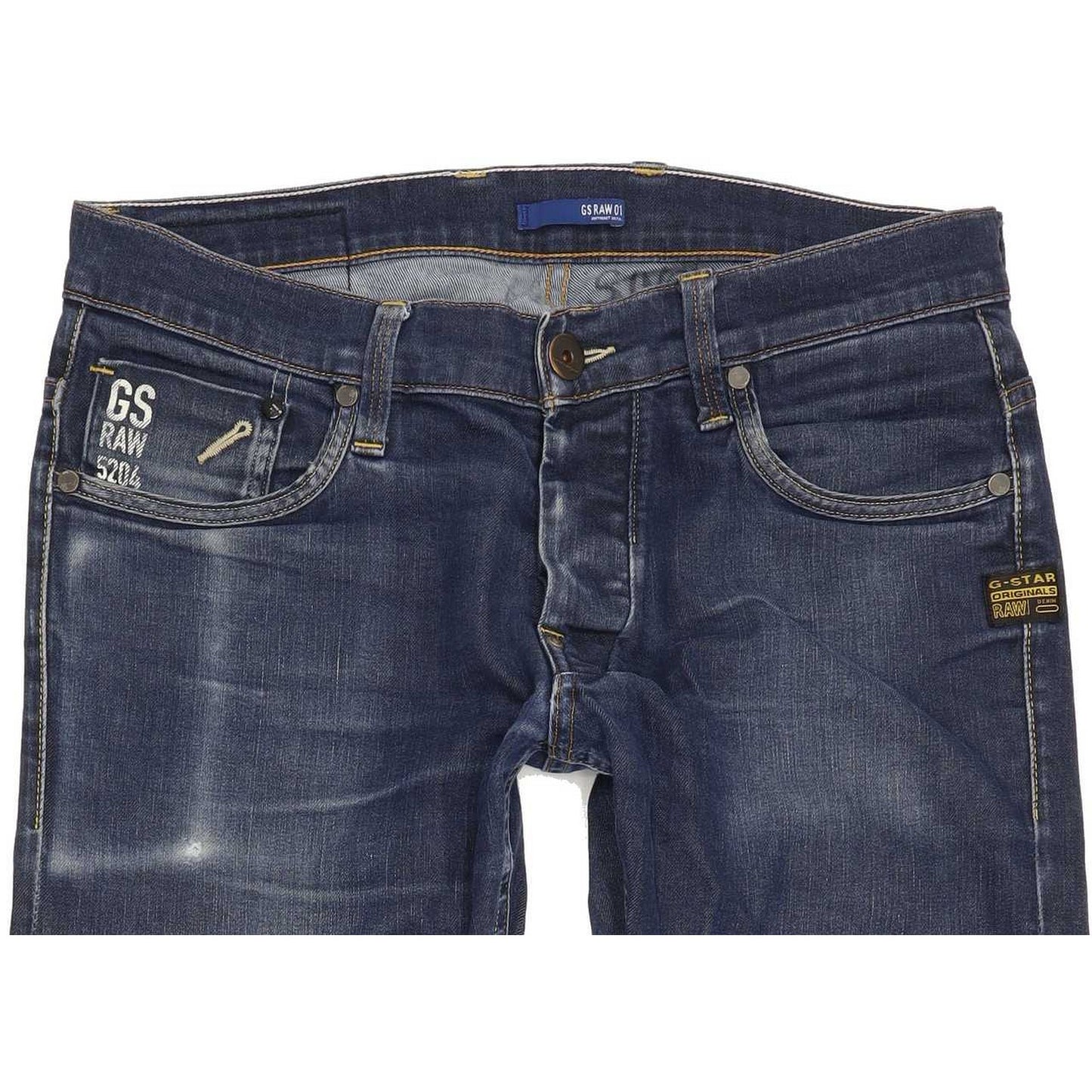 G-Star Defend Super Men Blue Straight Slim Stretch Jeans W32 L31
