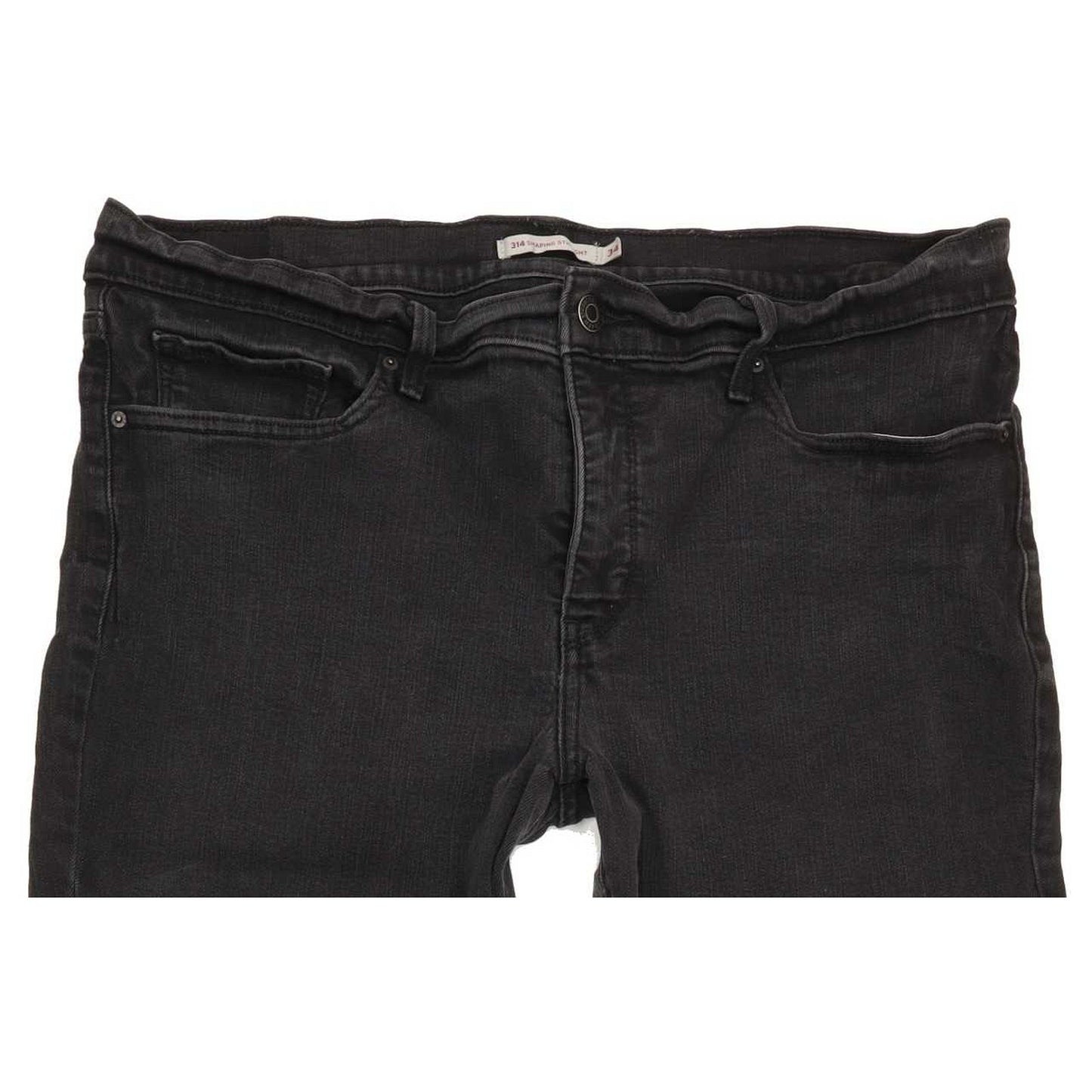Levi's 314 Shapinig Women Black Straight Slim Stretch Jeans W34 L30