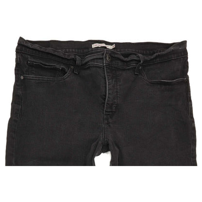 Levi's 314 Shapinig Women Black Straight Slim Stretch Jeans W34 L30