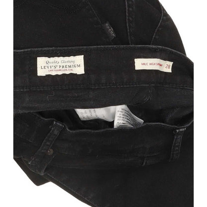 Levi's Mile High Rise Black Skinny Stretch Jeans High Waisted W28 L29