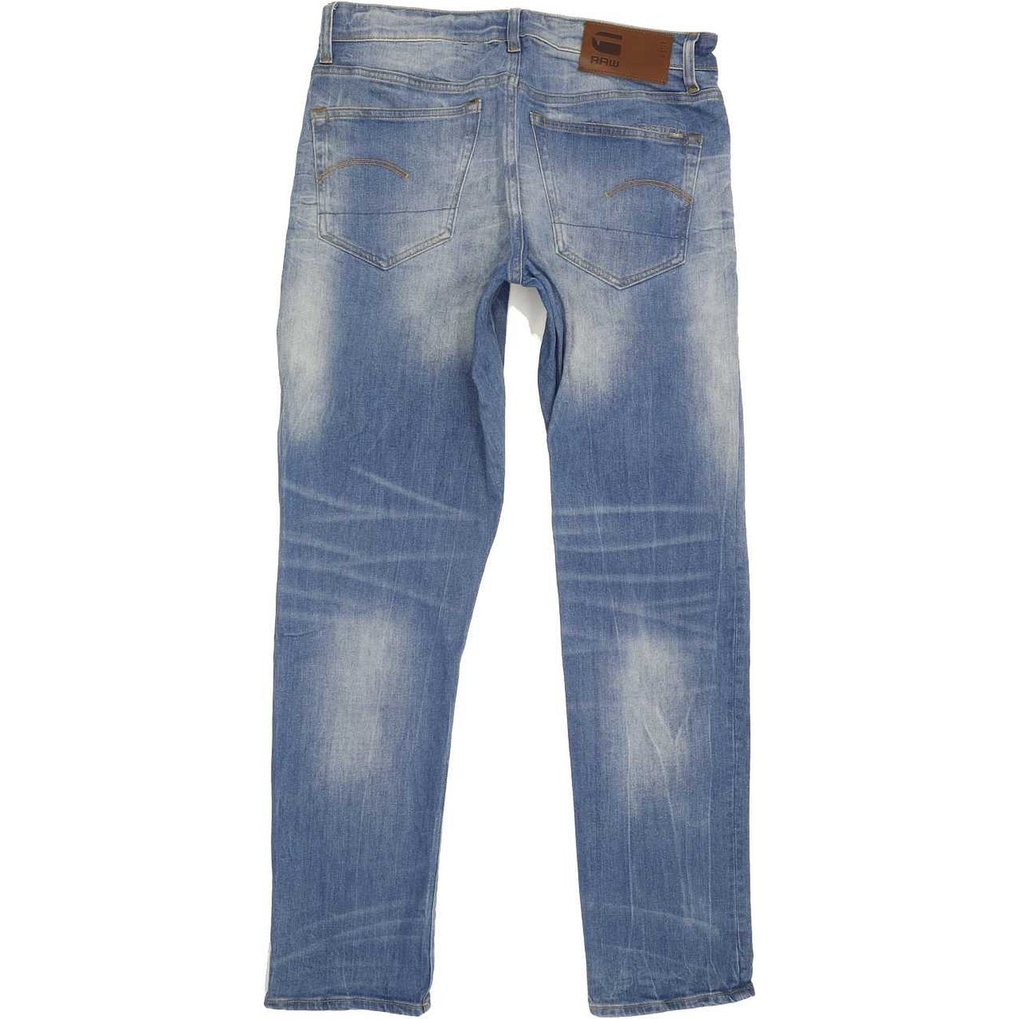 G-Star 3301 Men Blue Tapered Regular Stretch Jeans W30 L31