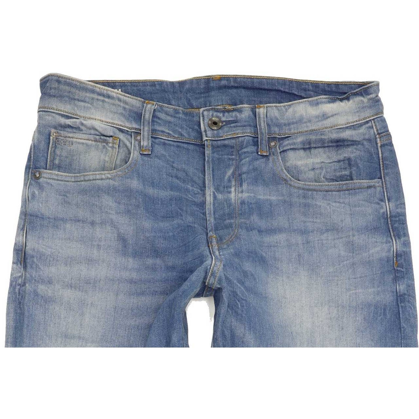 G-Star 3301 Men Blue Tapered Regular Stretch Jeans W30 L31