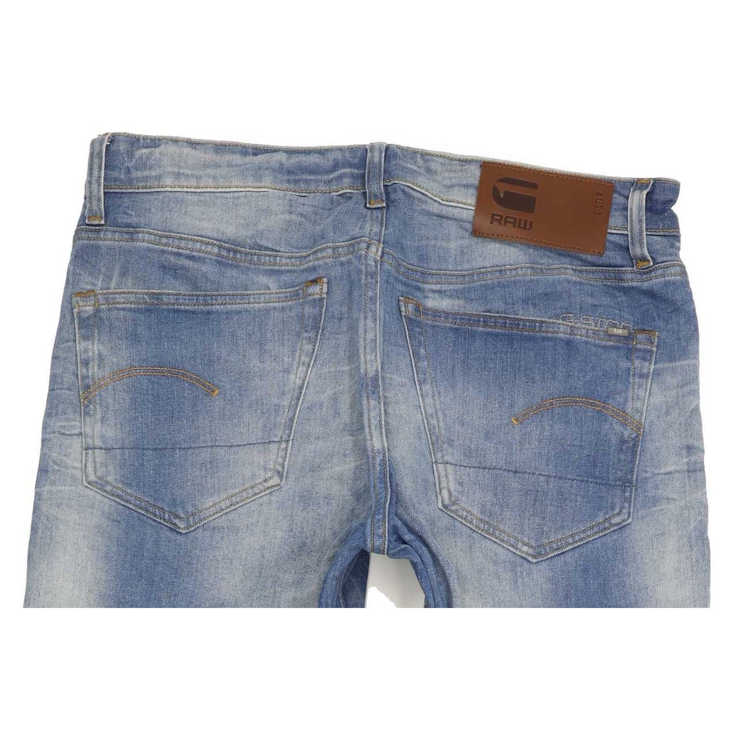 G-Star 3301 Men Blue Tapered Regular Stretch Jeans W30 L31