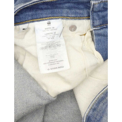 G-Star 3301 Men Blue Tapered Regular Stretch Jeans W30 L31