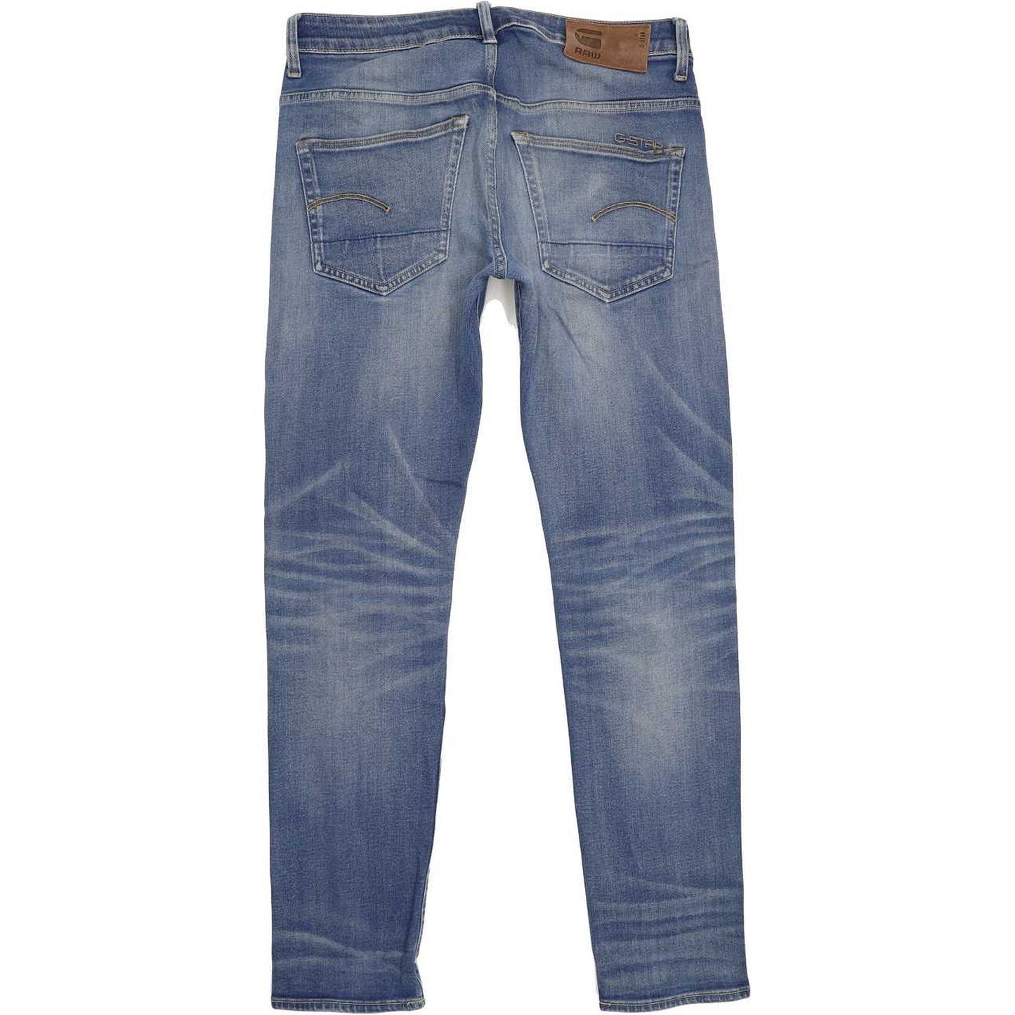 G-Star 3301 Men Blue Straight Slim Stretch Jeans W30 L31