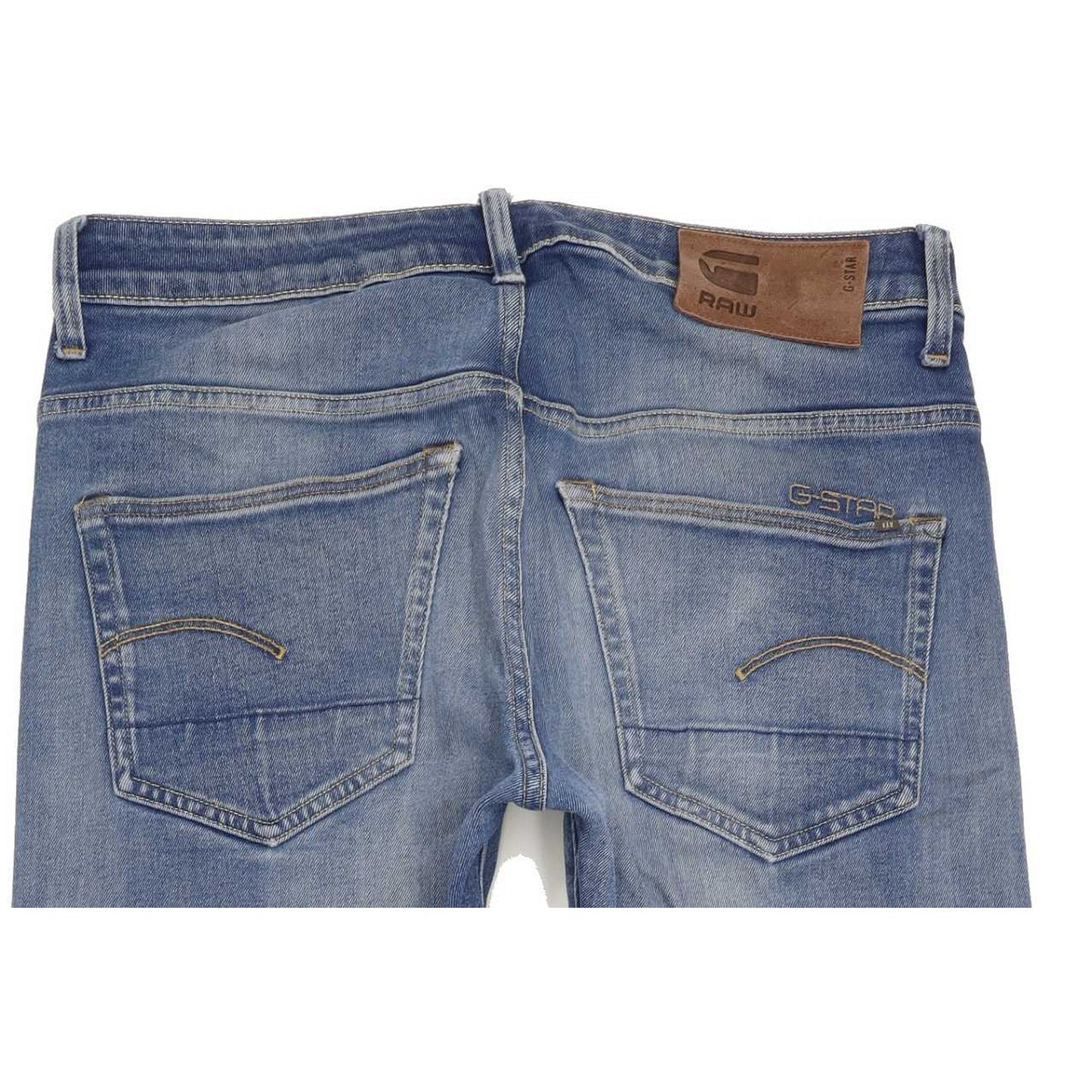 G-Star 3301 Men Blue Straight Slim Stretch Jeans W30 L31