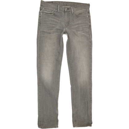 Levi's 511 Men Grey Straight Slim Stretch Jeans W33 L33
