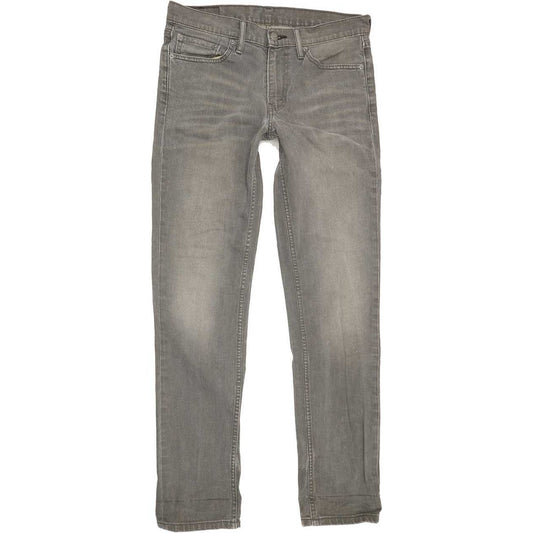 Levi's 511 Men Grey Straight Slim Stretch Jeans W33 L33