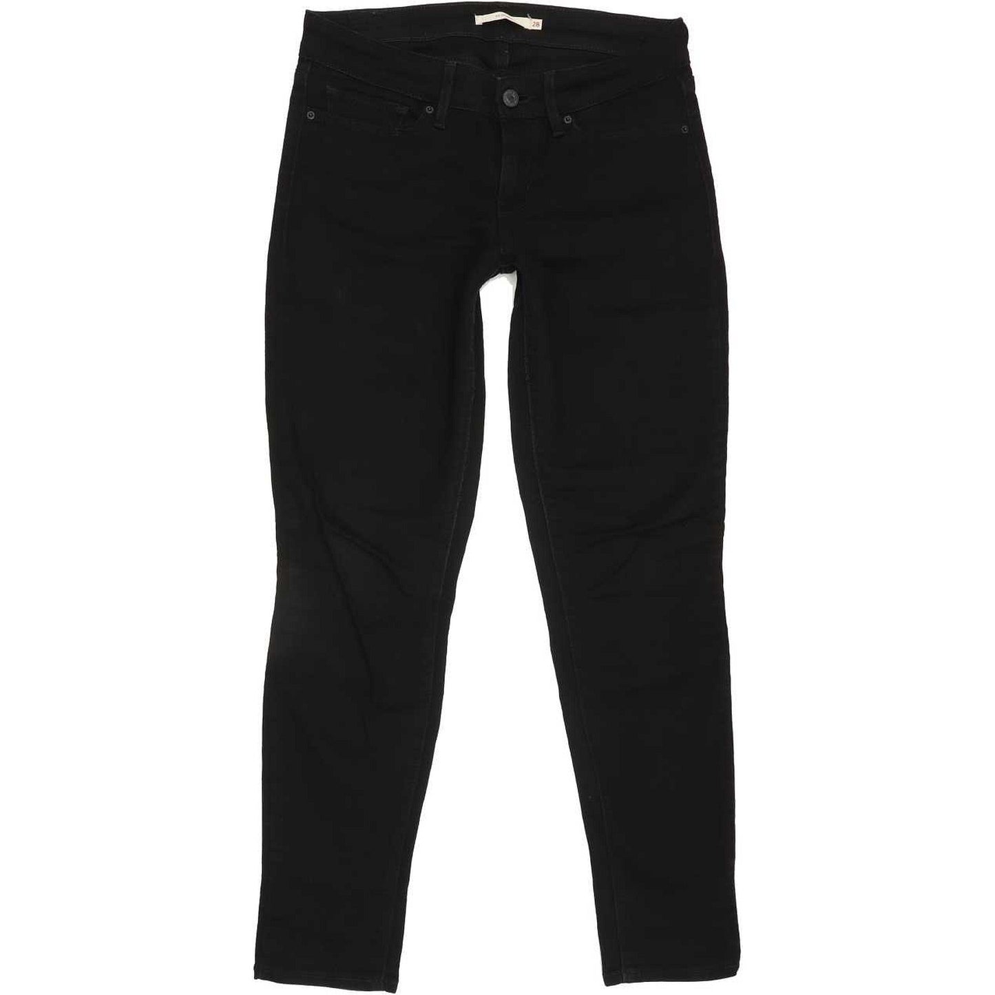 Levi's 711 Women Black Skinny Slim Stretch Jeans W28 L28