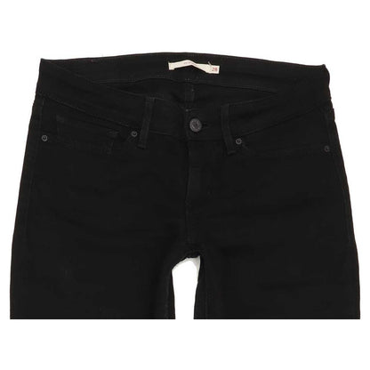 Levi's 711 Women Black Skinny Slim Stretch Jeans W28 L28