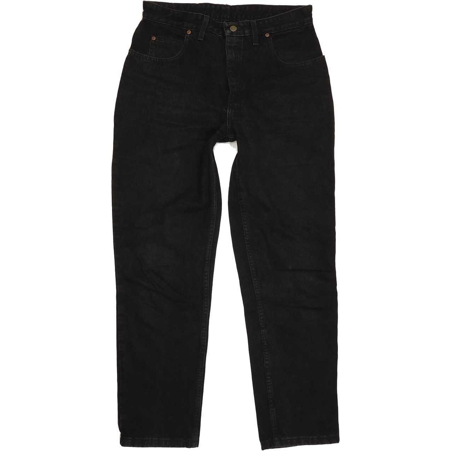 Lee Oklahoma Men Black Straight Relaxed Jeans W35 L31