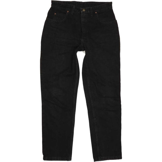 Lee Oklahoma Men Black Straight Relaxed Jeans W35 L31