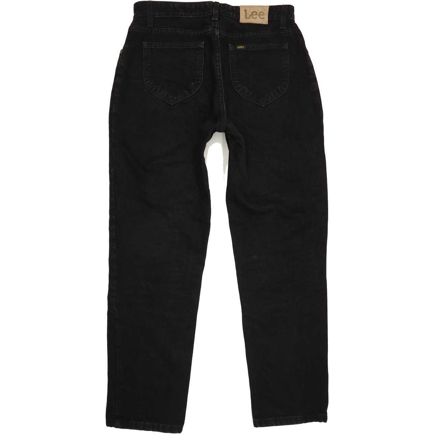 Lee Oklahoma Men Black Straight Relaxed Jeans W35 L31