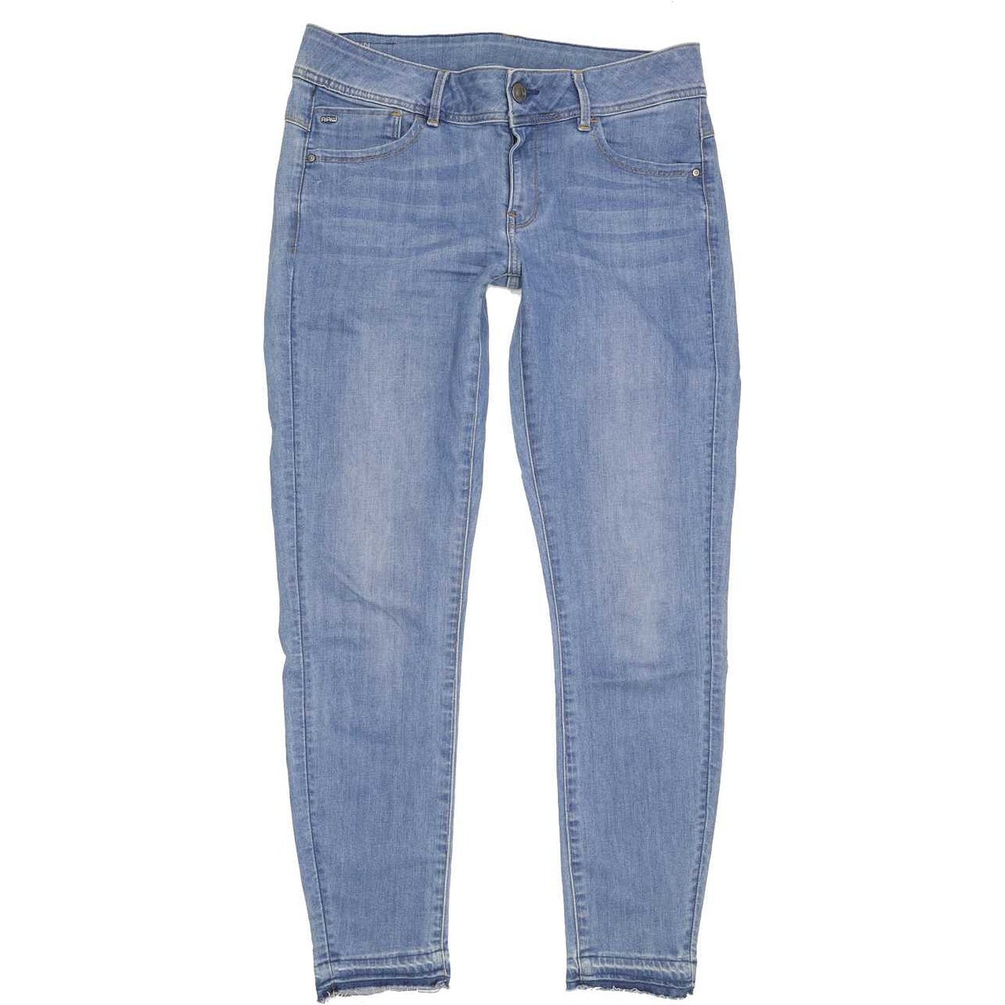 G-Star Lynn Mid Ankle Women Blue Skinny Slim Stretch Jeans W32 L34