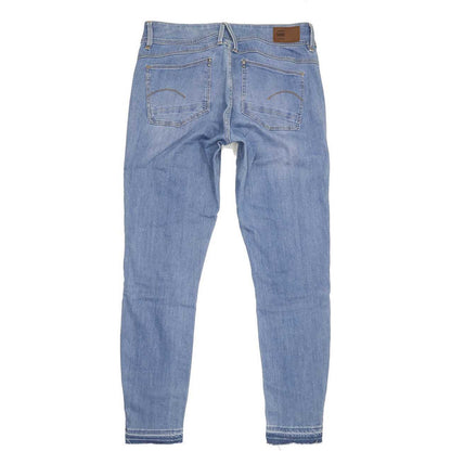 G-Star Lynn Mid Ankle Women Blue Skinny Slim Stretch Jeans W32 L34