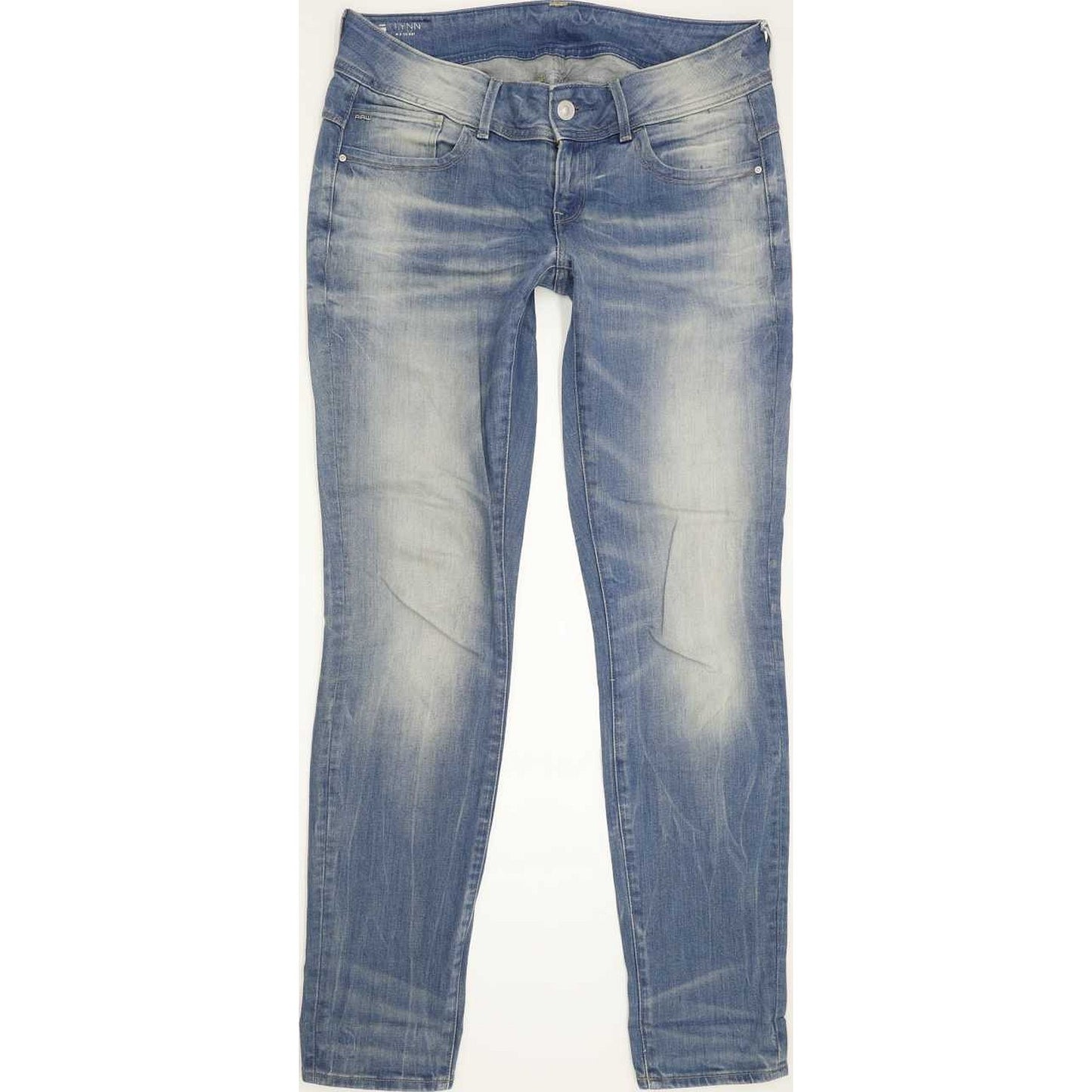 G-Star Lynn Mid Women Blue Skinny Slim Stretch Jeans W31 L32