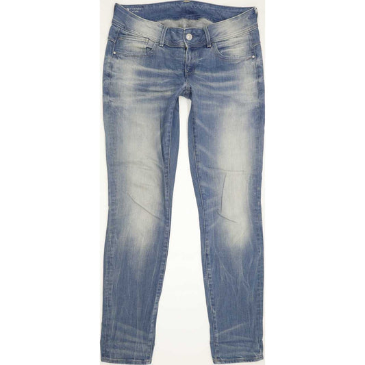 G-Star Lynn Mid Women Blue Skinny Slim Stretch Jeans W31 L32