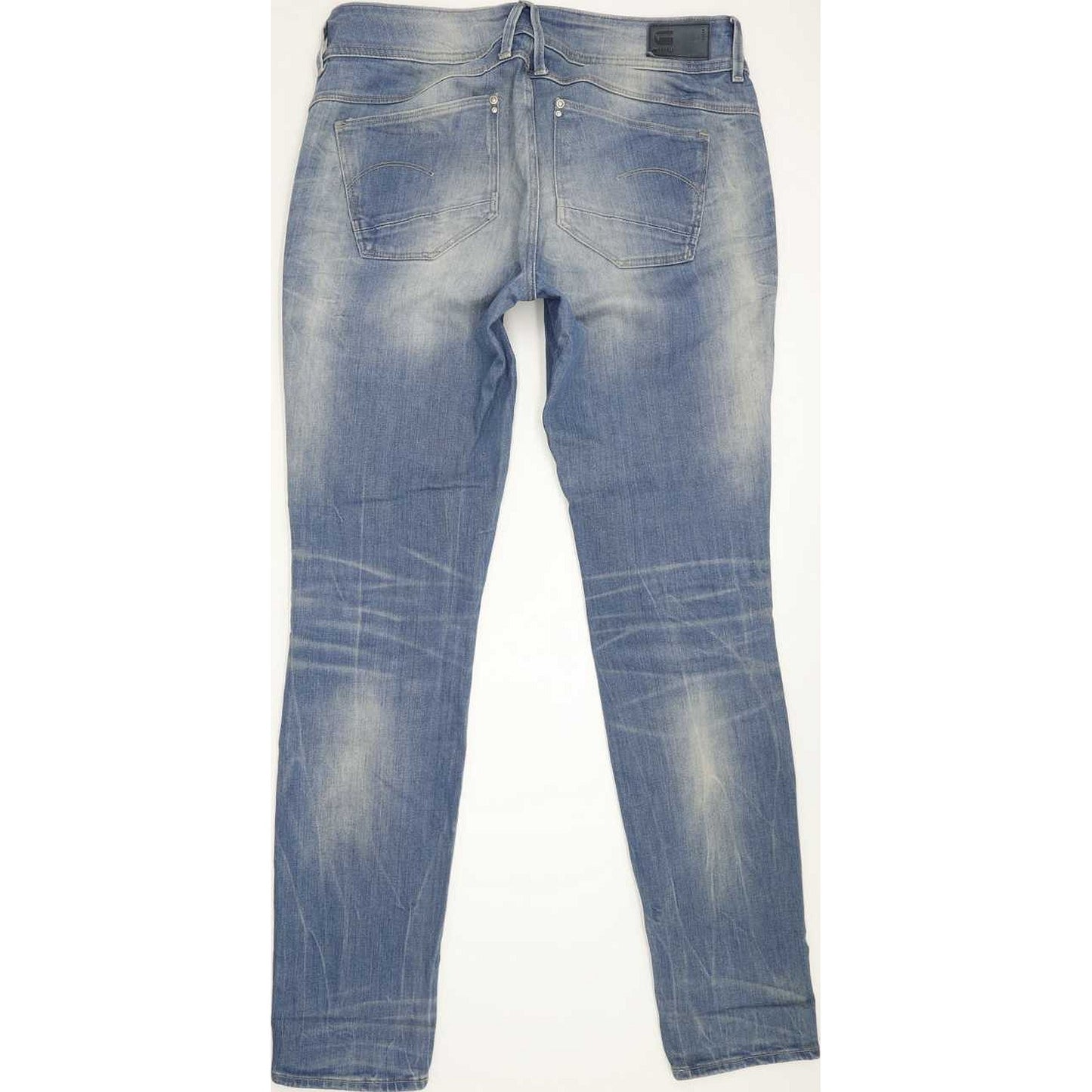 G-Star Lynn Mid Women Blue Skinny Slim Stretch Jeans W31 L32