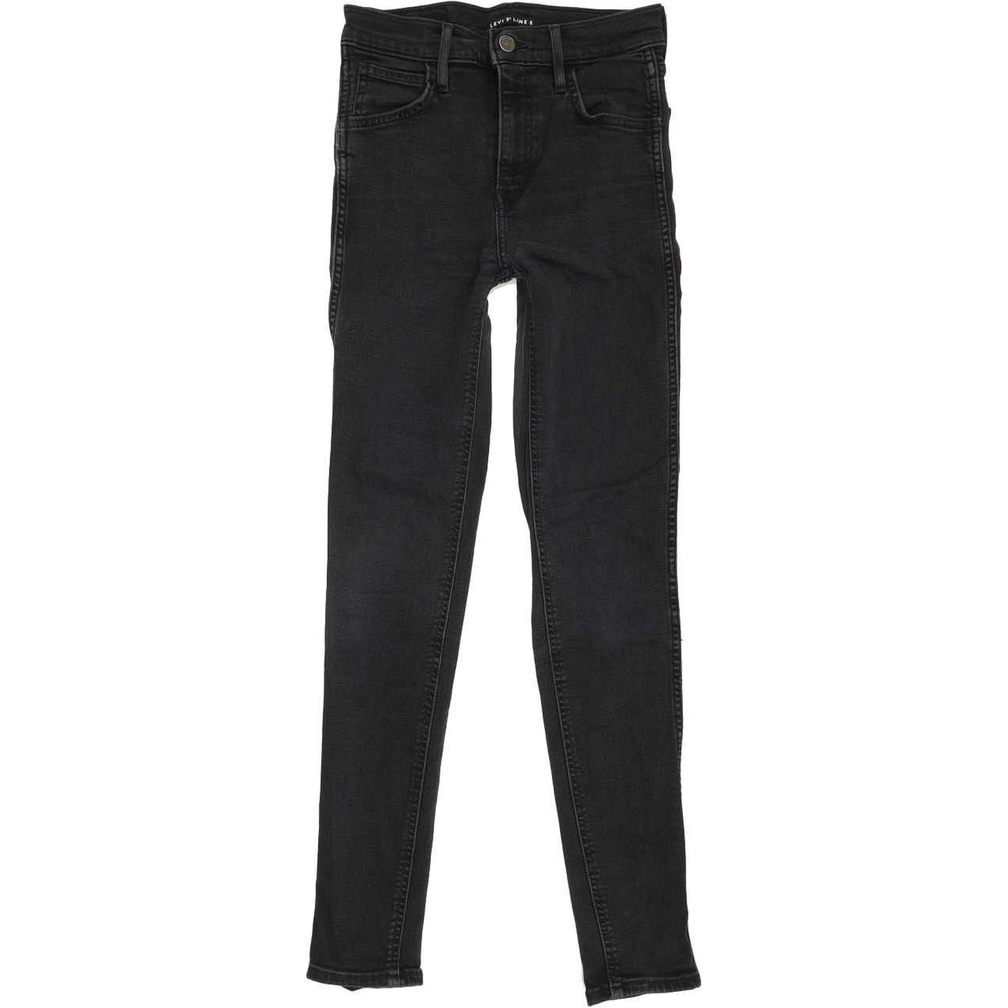 Levi's Line 8 Women Black Skinny Slim Stretch Jeans W25 L29