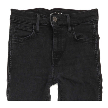 Levi's Line 8 Women Black Skinny Slim Stretch Jeans W25 L29