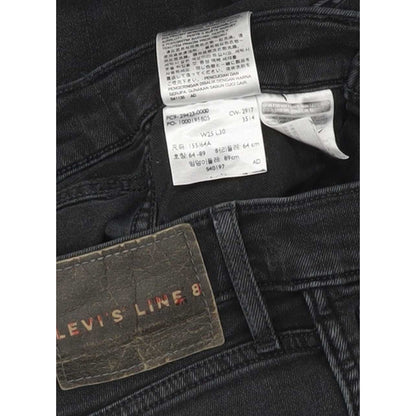 Levi's Line 8 Women Black Skinny Slim Stretch Jeans W25 L29