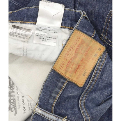 Levi's 511 Men Blue Straight Slim Jeans W30 L31