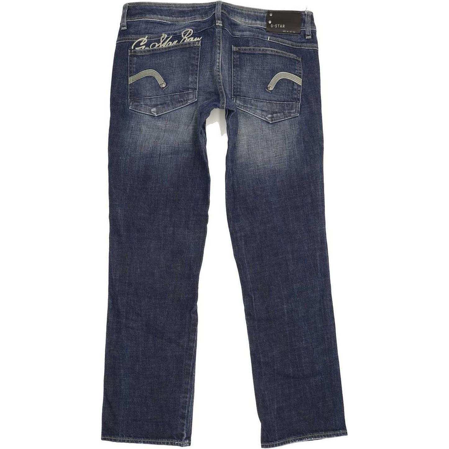 G-Star New Reese Women Blue Straight Slim Stretch Jeans W33 L30