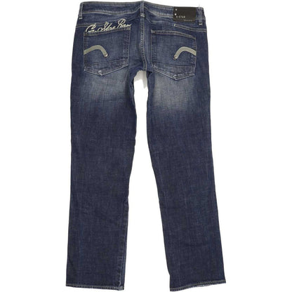 G-Star New Reese Women Blue Straight Slim Stretch Jeans W33 L30