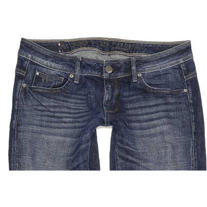 G-Star New Reese Women Blue Straight Slim Stretch Jeans W33 L30