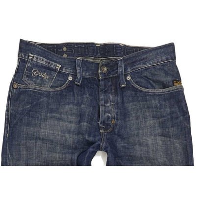 G-Star Men Blue Straight Regular Jeans W32 L31