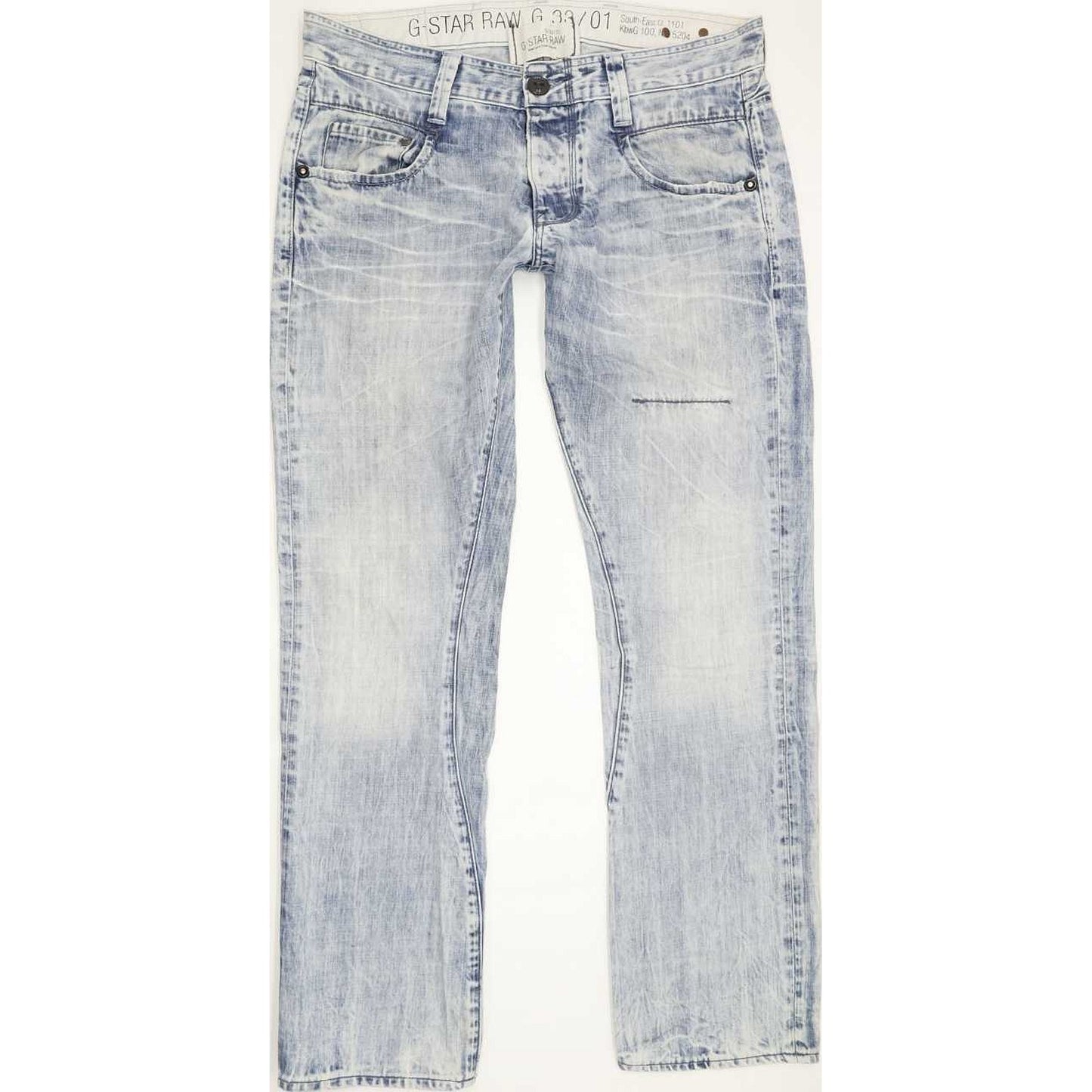 G-Star Radar Narrow Rope Men Blue Straight Slim Jeans W33 L32