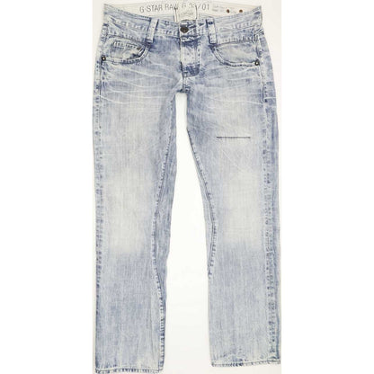 G-Star Radar Narrow Rope Men Blue Straight Slim Jeans W33 L32