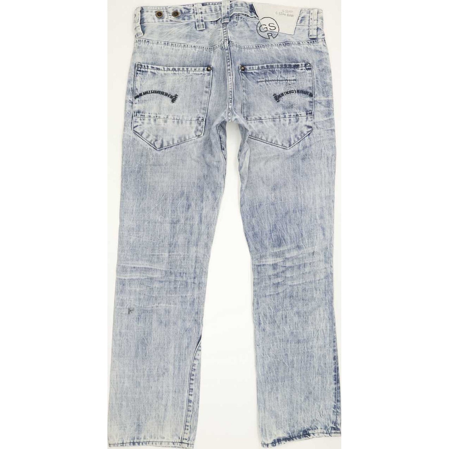 G-Star Radar Narrow Rope Men Blue Straight Slim Jeans W33 L32