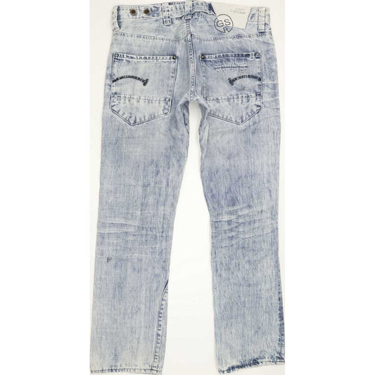 G-Star Radar Narrow Rope Men Blue Straight Slim Jeans W33 L32