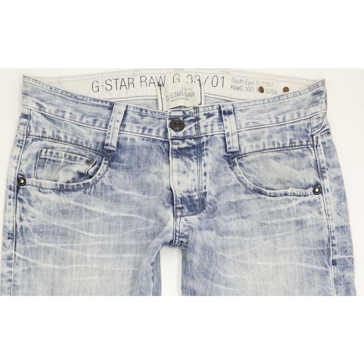G-Star Radar Narrow Rope Men Blue Straight Slim Jeans W33 L32