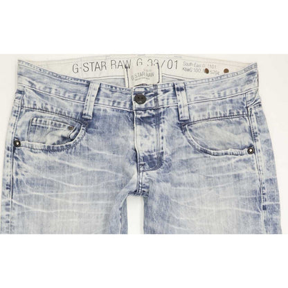 G-Star Radar Narrow Rope Men Blue Straight Slim Jeans W33 L32