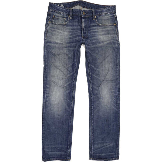 G-Star 3301 Men Blue Straight Regular Jeans W33 L31