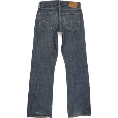 G-Star Men Blue Straight Slim Jeans W32 L33