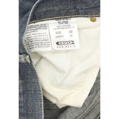 G-Star Men Blue Straight Slim Jeans W32 L33