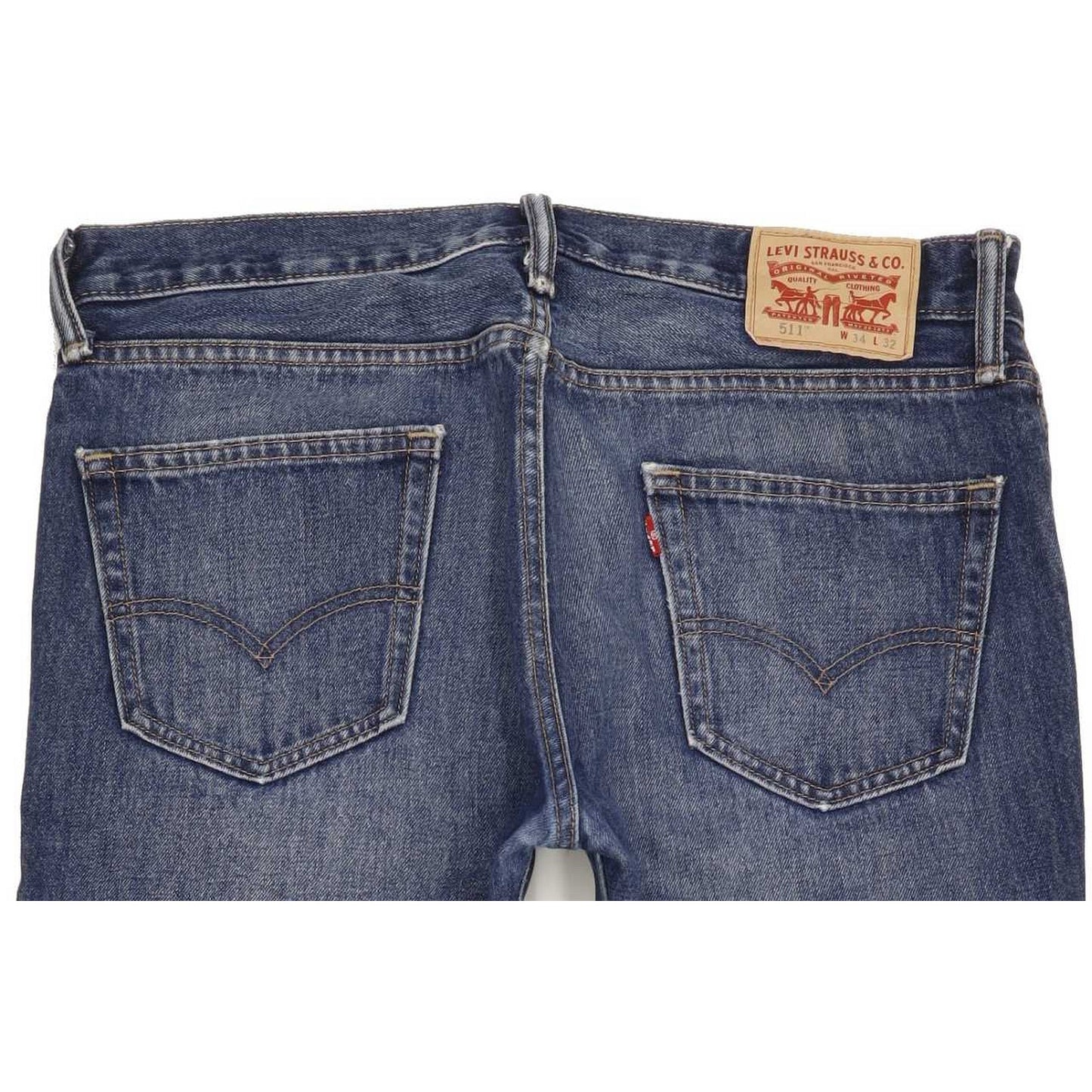 Levi's 511 Men Blue Straight Slim Jeans W34 L31